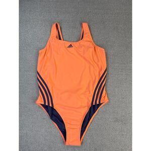 Adidas 3S One Piece Swimsuit Coral Fusion Shadow US Size 16